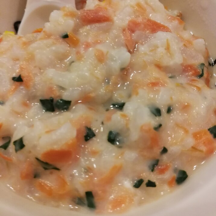 離乳食中期 鮭と野菜のミルク粥 レシピ 作り方 By やまもり 楽天レシピ 離乳食中期 鮭と野菜のミルク粥 レシピ 作り方 By やまもり 楽天レシピ